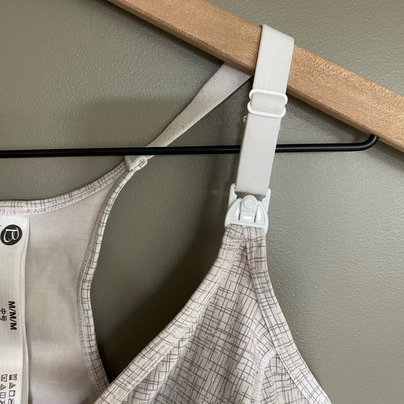Bravado Designs Original Nursing Bra Crosshatch Grey Sz Medium Wireless Bralette - Picture 10 of 16